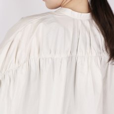 画像10: DIARIES   バック‪ギャザー ワイドシャツ  LIGHT BEIGE (10)