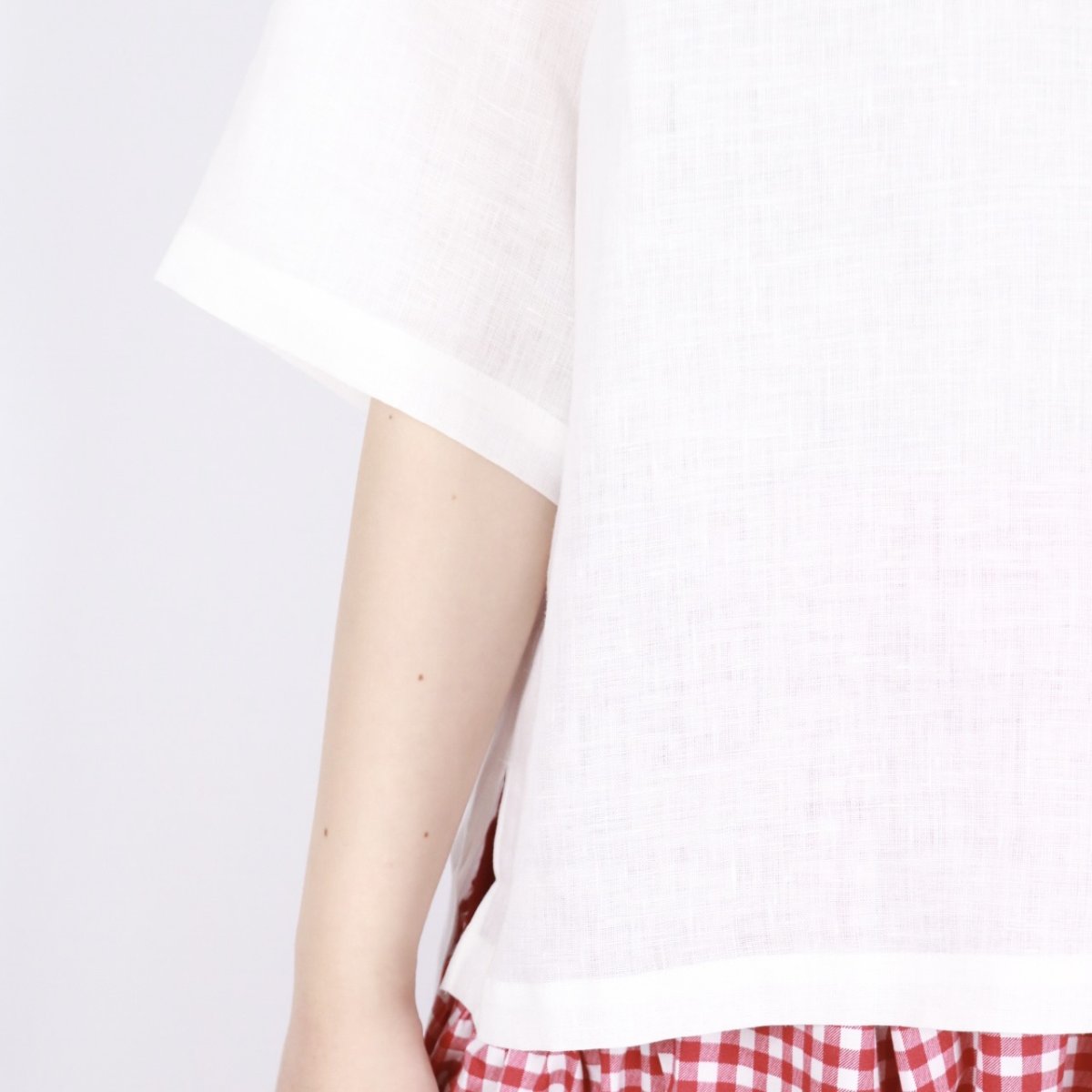 画像35: nachukara リネンポプリンシャツカラーブラウス 3色 (35)