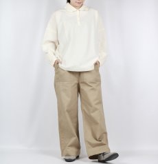 画像10: NARU   カツラギニューセリサイト ベイカーパンツ ベージュ (10)
