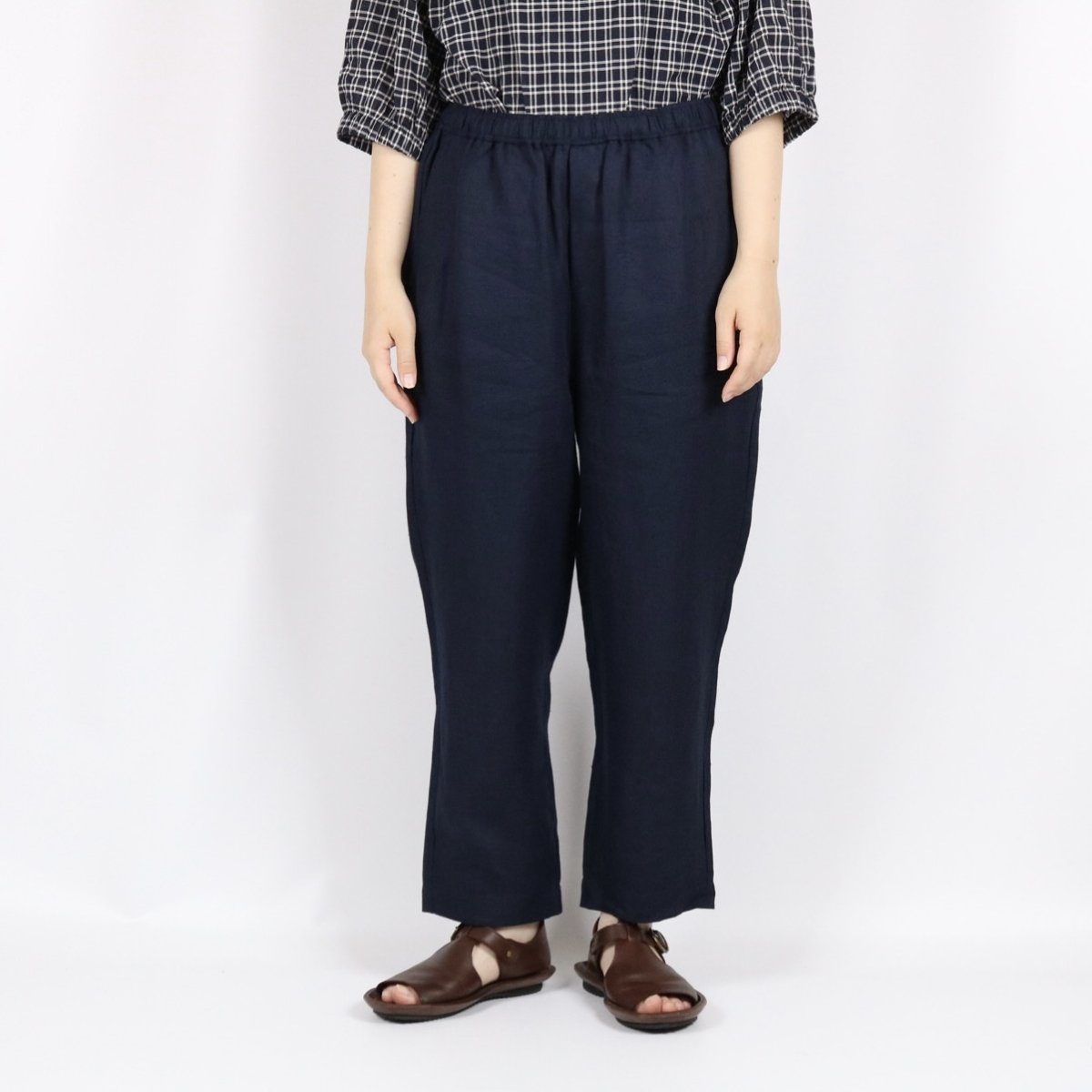 画像6: maison de soil  LINEN TWILL EASY TAPERED PANTS 3色　2サイズ (6)