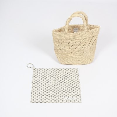 画像1: maison de soil　RAFFIA M BAG (COMBI)　10色