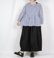 画像2: NARU  60ローンリップルチェック＆ストライプ ファッスンシャツ 2柄×2色 (2)