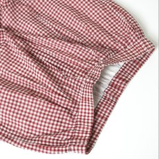 画像36: maison de soil  HANDWOVEN COTTON/SILK GINGHAM CHECK 2TUCK TAPERED EASY PANTS 2色　２サイズ (36)