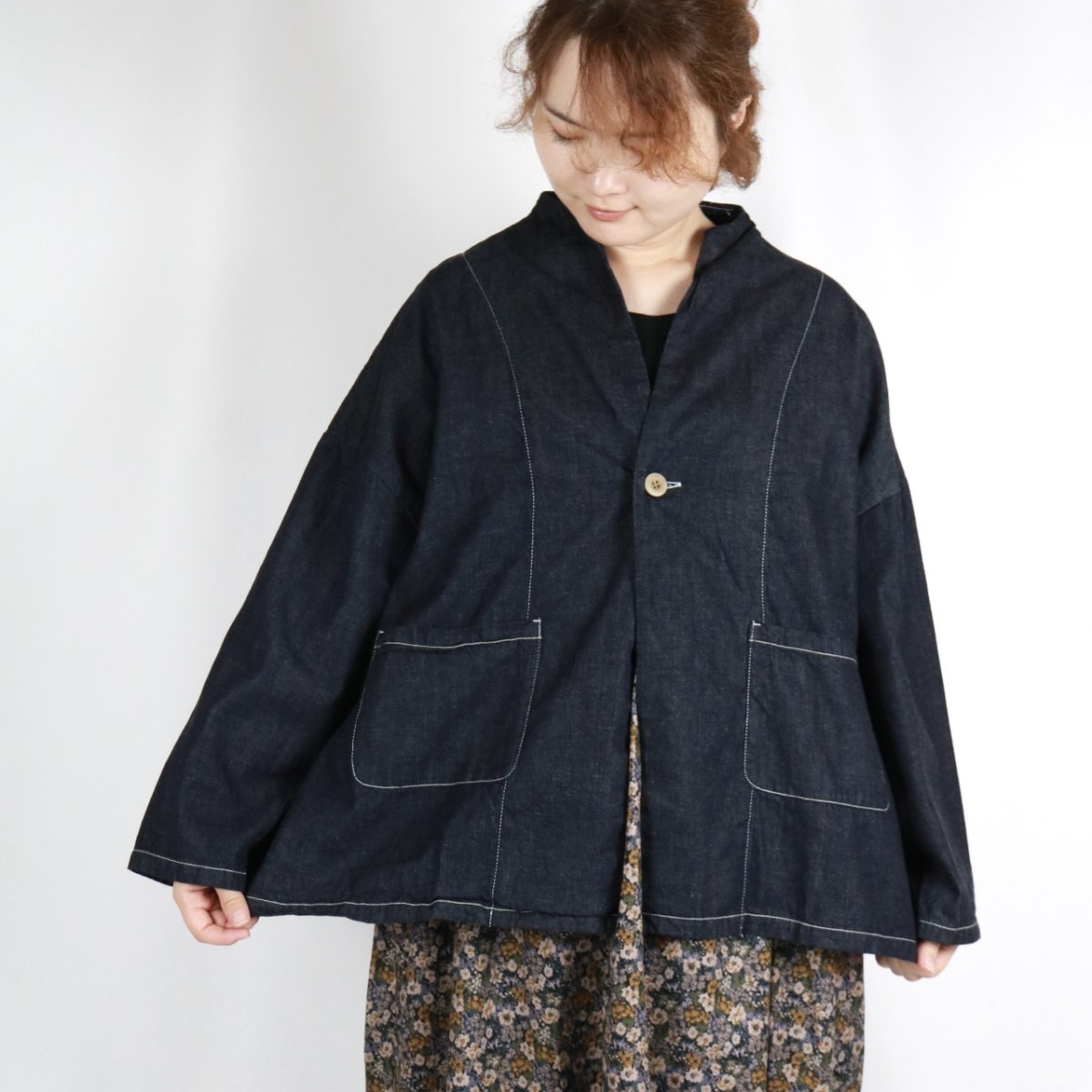 画像13: NARU ８ozムラデニムノッチジャケット　3色 (13)
