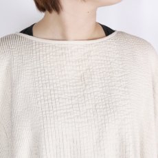 画像10: maison de soil 80s ORGANIC COTTON SMALL CHECK&VOILE PLAIN(OVER DYE) MINI PINTUCK PULLOVER 2色 (10)