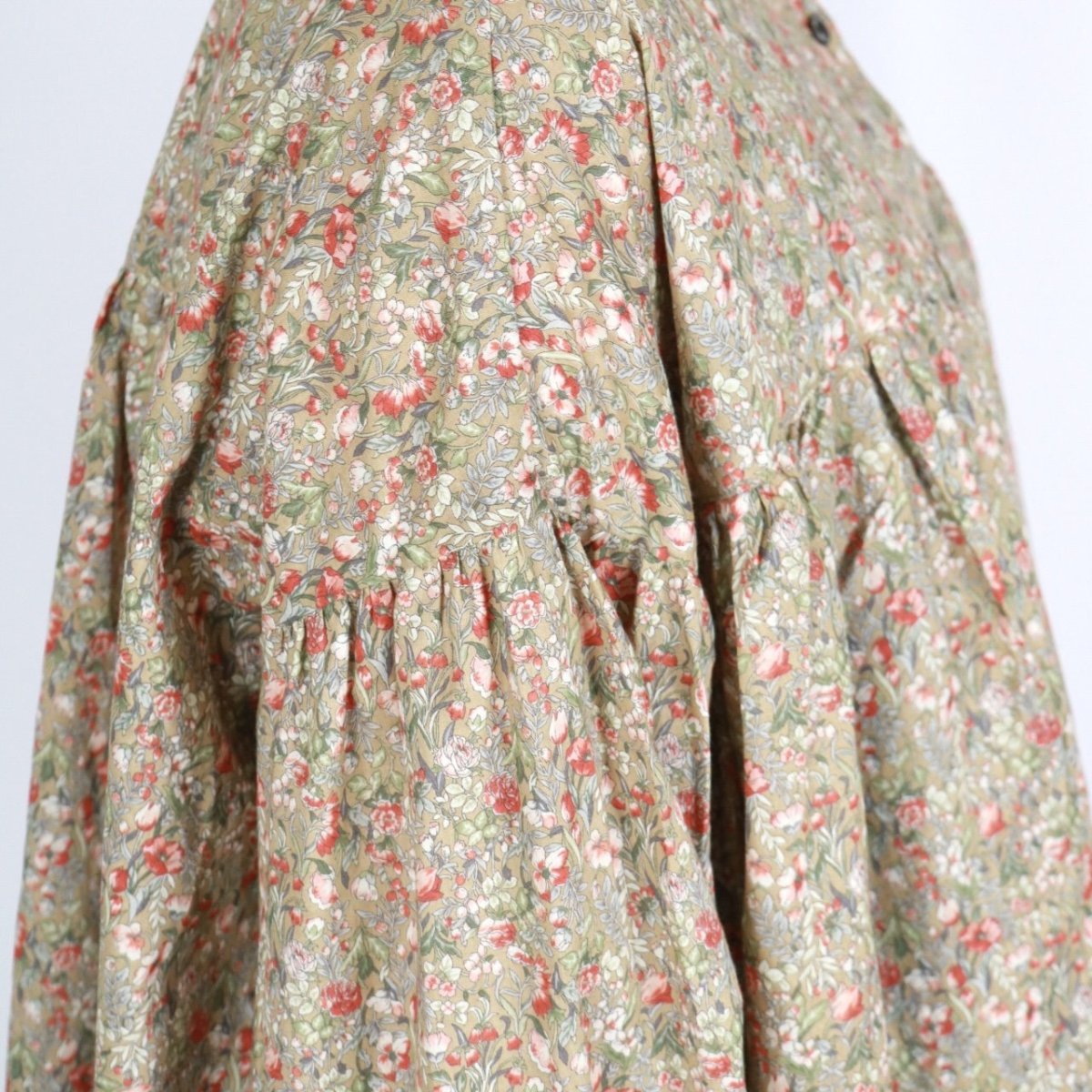 画像7: DIARIES  フラワープリント バンドカラーシャツ   2色 (7)