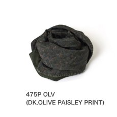 画像21: maison de soil  STITCHED BANGALORE SILK PAISLEY PRINT SCARF WITH BLANCKET STITCH  2色 (21)