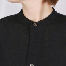 画像18:  SOIL 60s LINEN PLAIN BANDED COLLAR 3/4SL TUNIC 2色 (18)