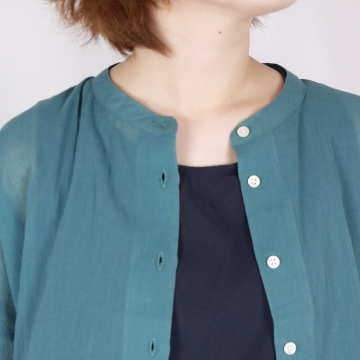 画像10: nachukara ワッシャーボイル裾ゴムシャツ 3色 (10)