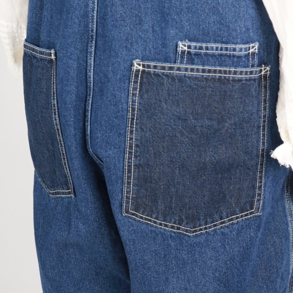 画像12: tumugu: 10ozデニムサロペット FADE BLUE (12)