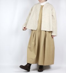 画像16: Gauze# ボックスタックノースリーブワンピース　2色 (16)