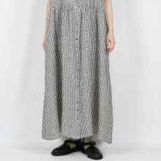 画像17: SOIL 60s LINEN CHECK OPEN COLLAR SHIRT DRESS 2サイズ (17)