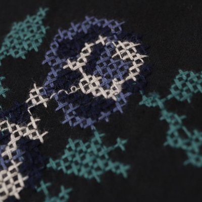 画像1: pot and tea クロスステッチ斜め掛けバッグ 2色