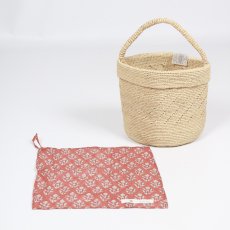 画像50: maison de soil　RAFFIA ONE HANDLE BARREL BAG　10色 (50)
