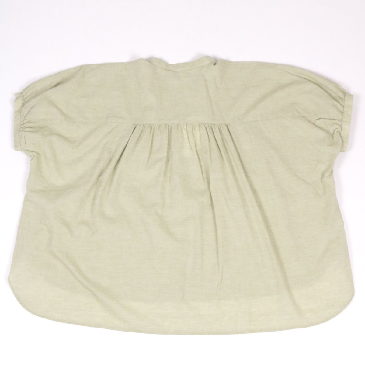 画像36: LUEUF   バンドカラー ギャザーシャツ  2色 (36)