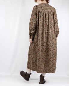 画像4: sosotto LIBERTYコーデュロイヨーク切替ギャザーOP 2色 (4)