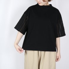 画像13: nachukara ナチュラル天竺袖コンビTシャツ　2色 (13)