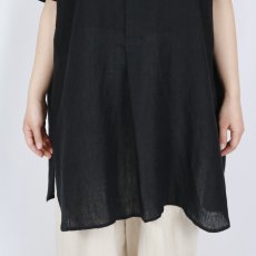 画像22:  SOIL 60s LINEN PLAIN BANDED COLLAR 3/4SL TUNIC 2色 (22)