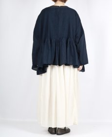 画像22: maison de soil 80s ORGANIC COTTON SMALL CHECK&VOILE PLAIN(OVER DYE) MINI PINTUCK PULLOVER 2色 (22)