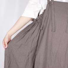 画像9: tumugu:　シャーリングチェック バルーンキャミワンピース　2色  (9)