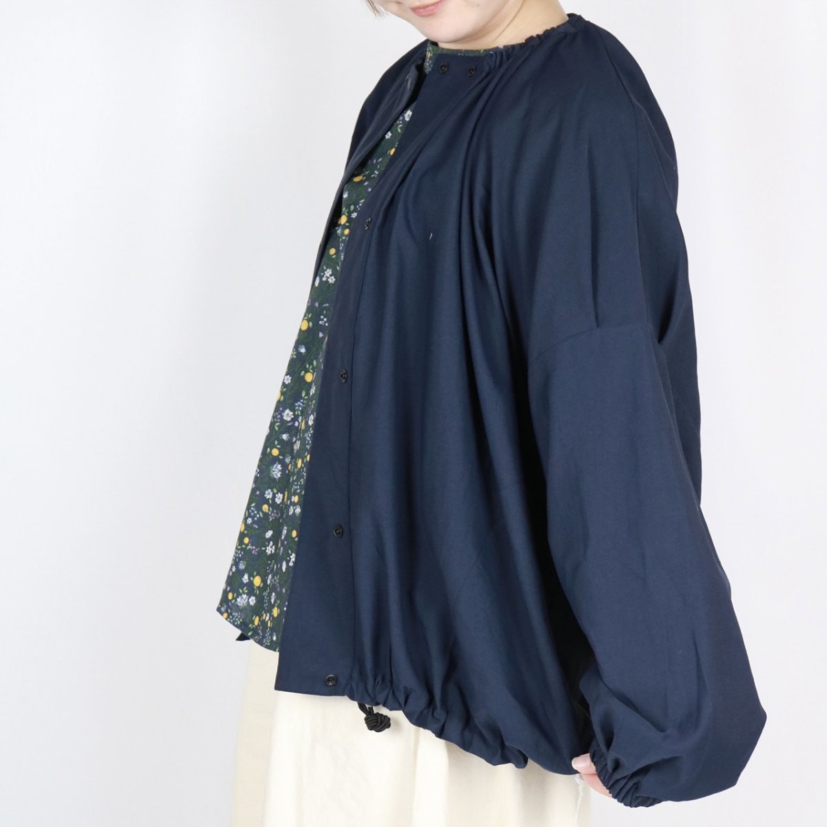 画像26: LUEUF　ギャザーネック ワイドブルゾン　2色 (26)