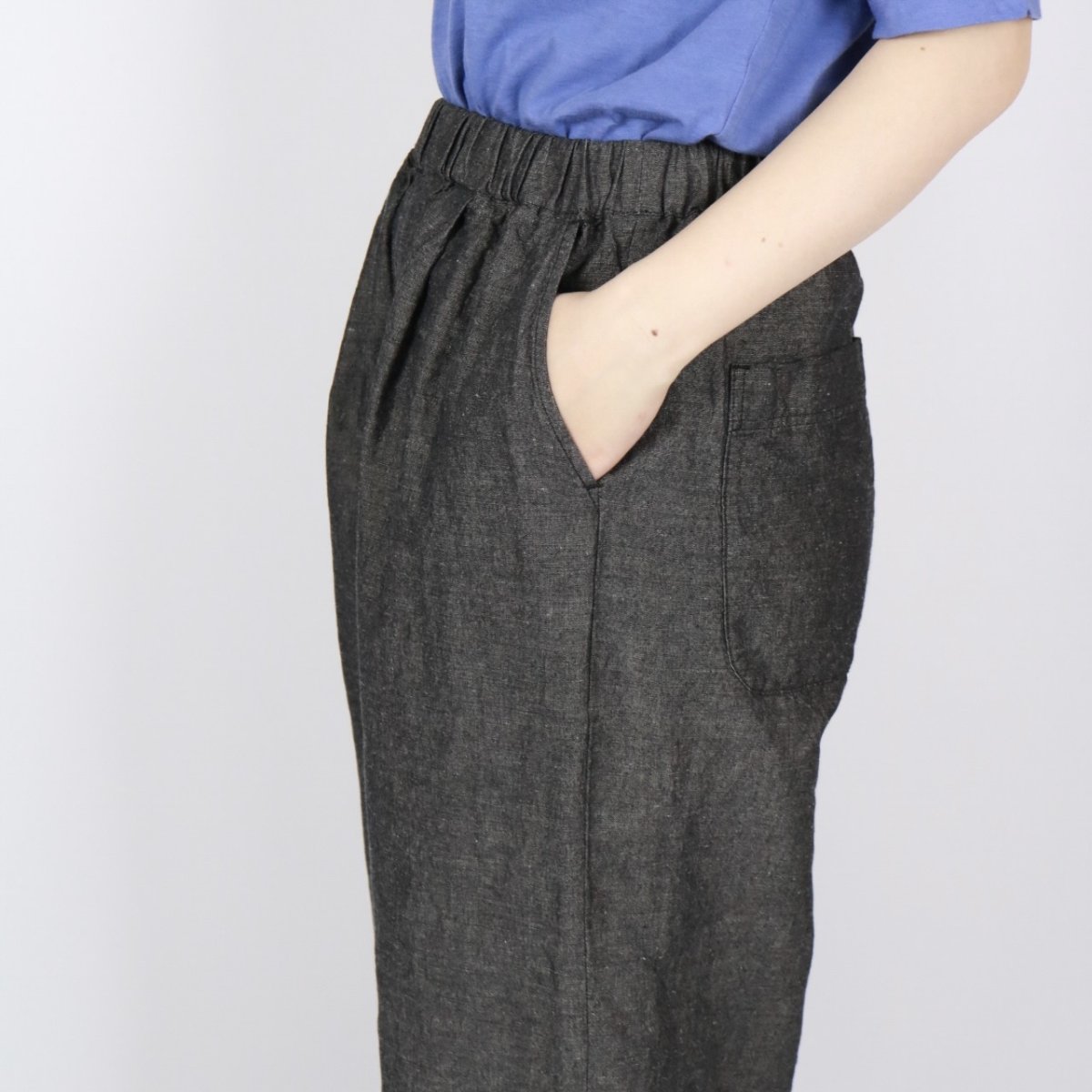 画像20: 20%OFF SALE!  tukuroi  コットンリネンワイドストレートパンツ 2色 (20)