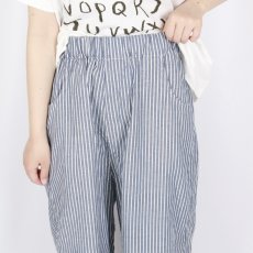 画像10: NARU  サマームラデニムストライプ ノッポパンツ 2色 (10)