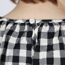 画像24: Gauze# GINGHAM BELL SLEEVE PULLOVER 2色 (24)