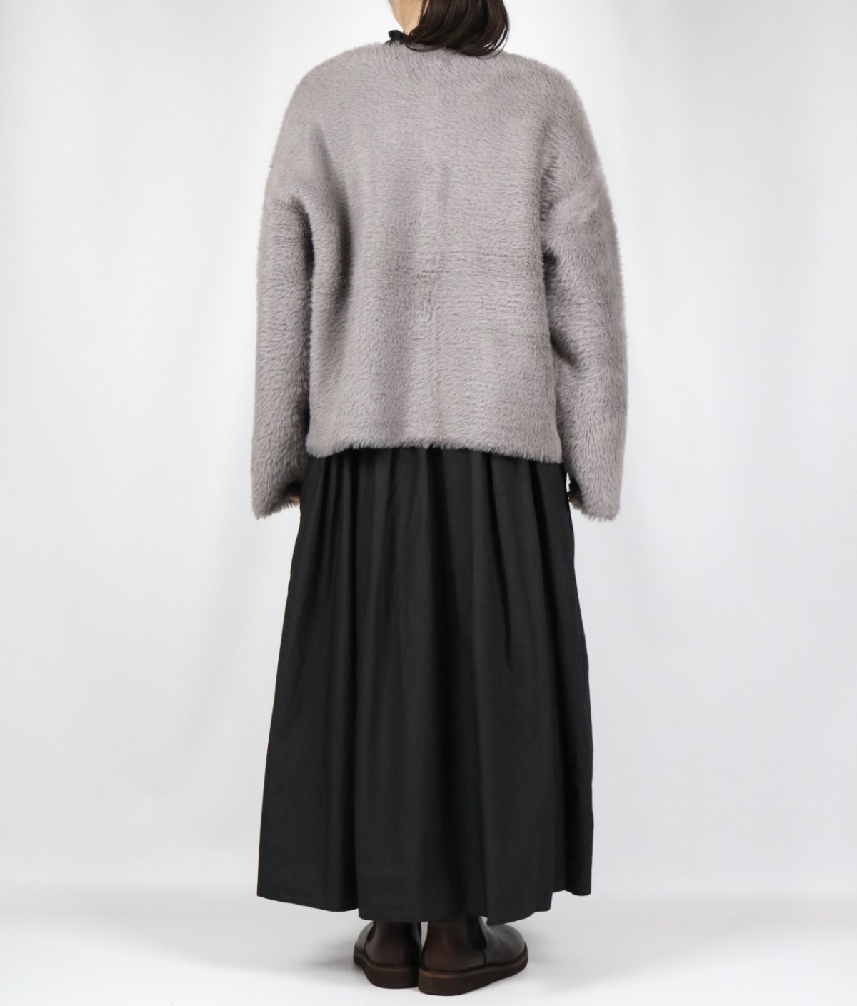 画像21: sosotto  フェイクファーニットカーデ   2色 (21)