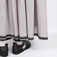 画像24: maison de soil  80s VOILE TRIANGLE BLOCK PRINT BANDED COLLAR FRENCH/SL DRESS WITH PINTUCK 2色2サイズ (24)