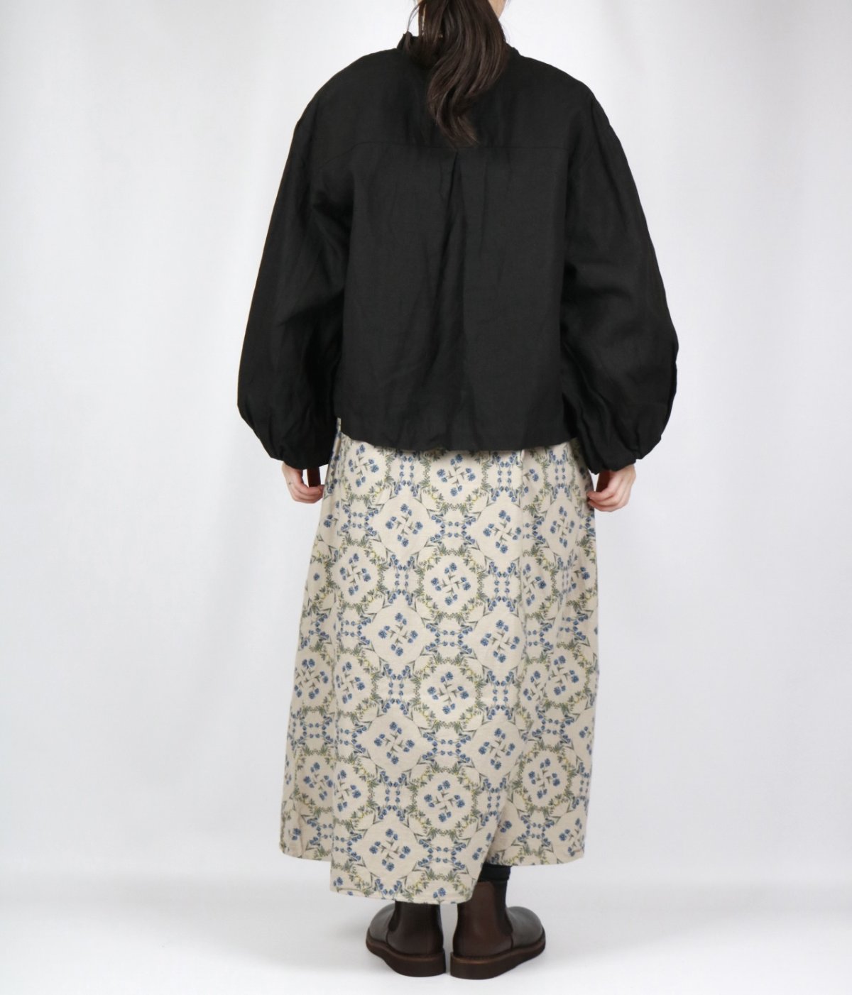 画像9: NARU   20ビエラ起毛バイアス花柄 ワンピース   (9)