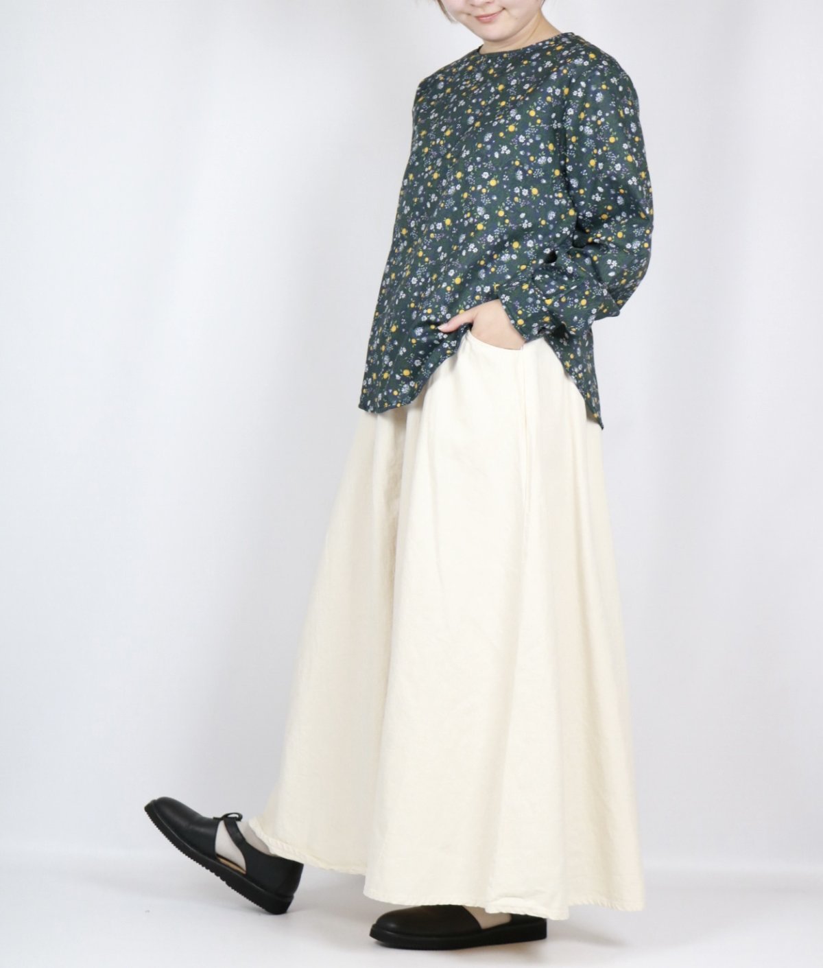 画像30: NARU ８ozムラデニムノッポスカート　4色 (30)