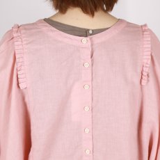 画像10: tukuroi 製品染め 綿麻平織 2WAY プリーツブラウス 4色 (10)