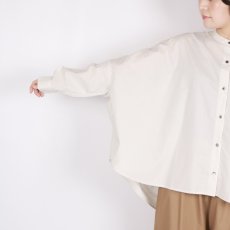 画像6: DIARIES   バック‪ギャザー ワイドシャツ  LIGHT BEIGE (6)