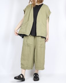 画像25: maison de soil 80s ORGANIC VOILE PLAIN CREW-NECK F/SLEEVE SHIRT WITH INVERTED PLEAT 2色 (25)