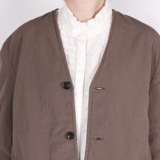 画像8:  Vas-y Lentement 40s ORGANIC POPLIN (OVERDYE) SIDE VENTS V-NECK JACKET 2色2サイズ (8)