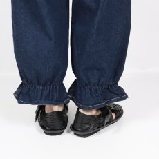 画像10: pot and tea　デニム裾ゴムパンツ 紺 (10)