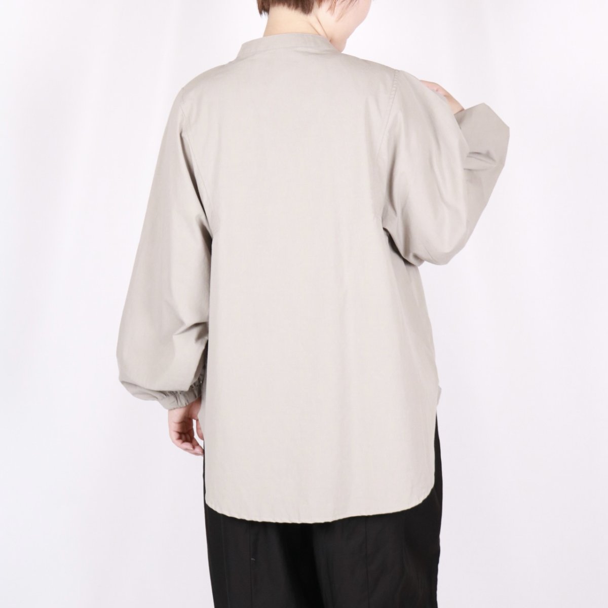 画像5: NARU 近江晒50sブロード 袖ボリュームシャツ 3色 (5)