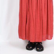 画像23: maison de soil AUTO LOOM COTTON/LINEN PLAIN(OVERDYE) GATHERED SKIRT (23)