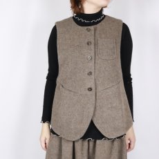 画像32: tumugu: エコウールモッサベスト 3色 (32)