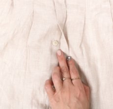 画像26: blue willow  リネン後ろ別布切り替え チュニック　2色 (26)