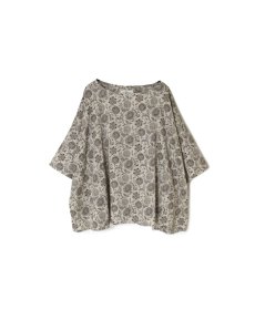 画像12: SOIL  80s VOILE TWO TONE FLOWER PRINT GATHERED SMOCK (12)
