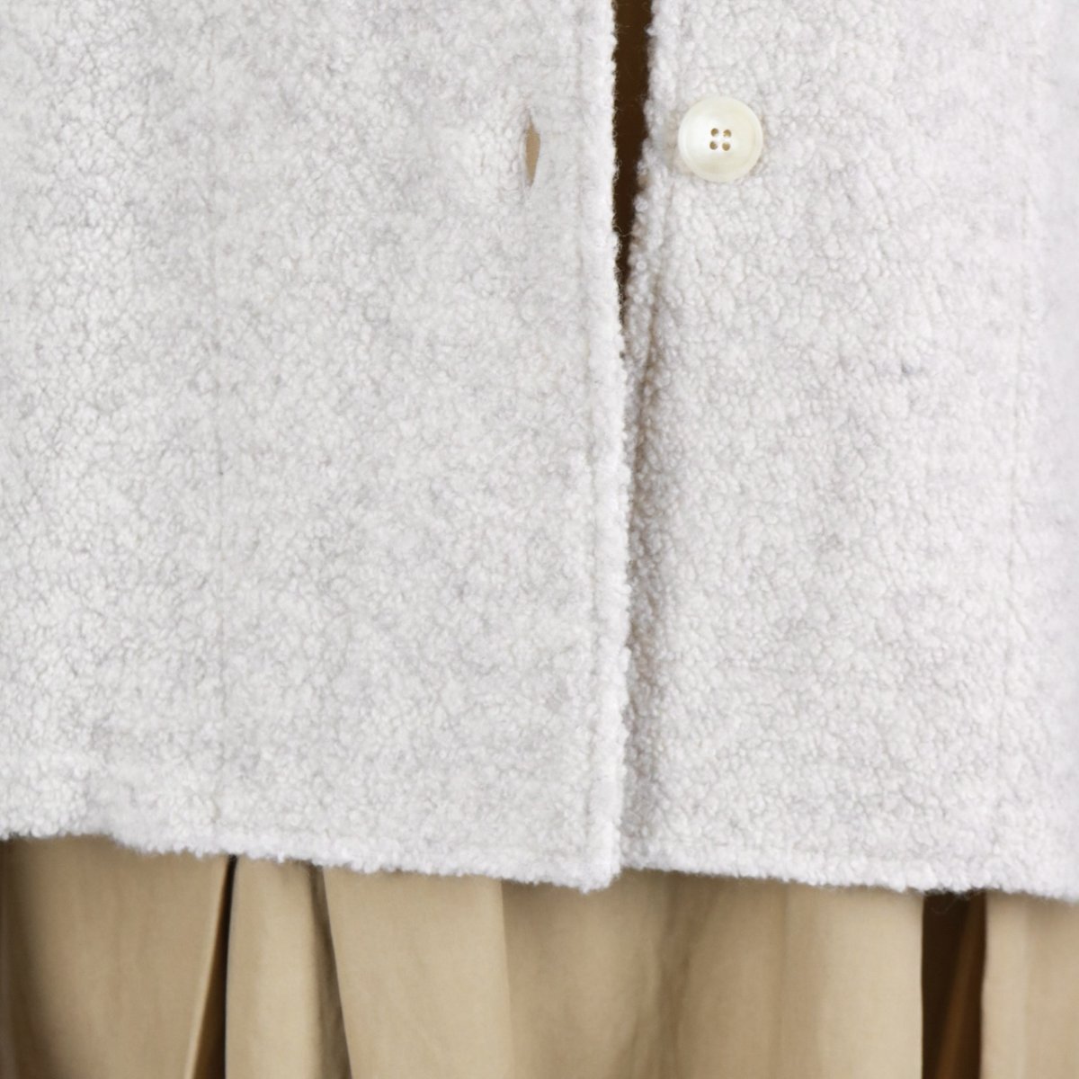 画像9: nachukara シープボアソフトVネックカーディガン　3色 (9)