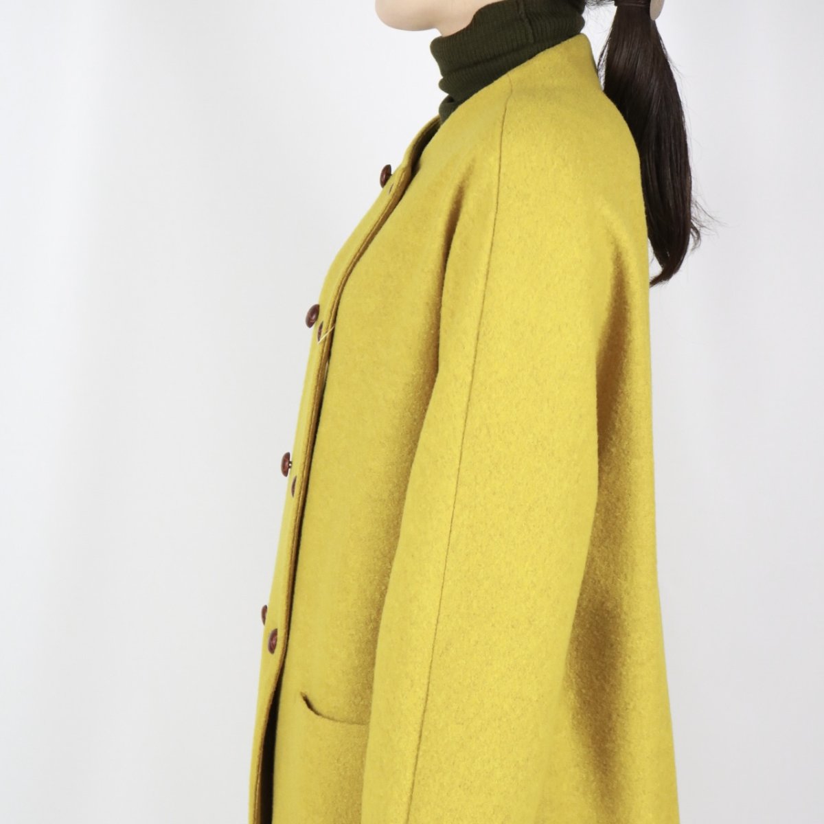 画像6: Vent d'ouest ウールソフト圧縮ノーカラーコート 4色 (6)