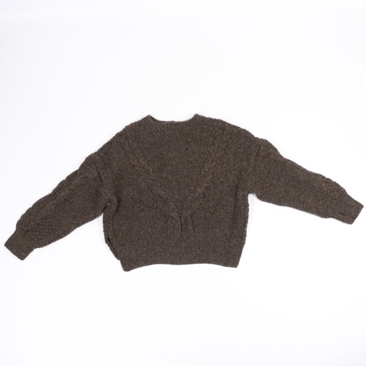 画像43: tumugu:　ロービングウール ケーブルニット カーディガン　3色 (43)