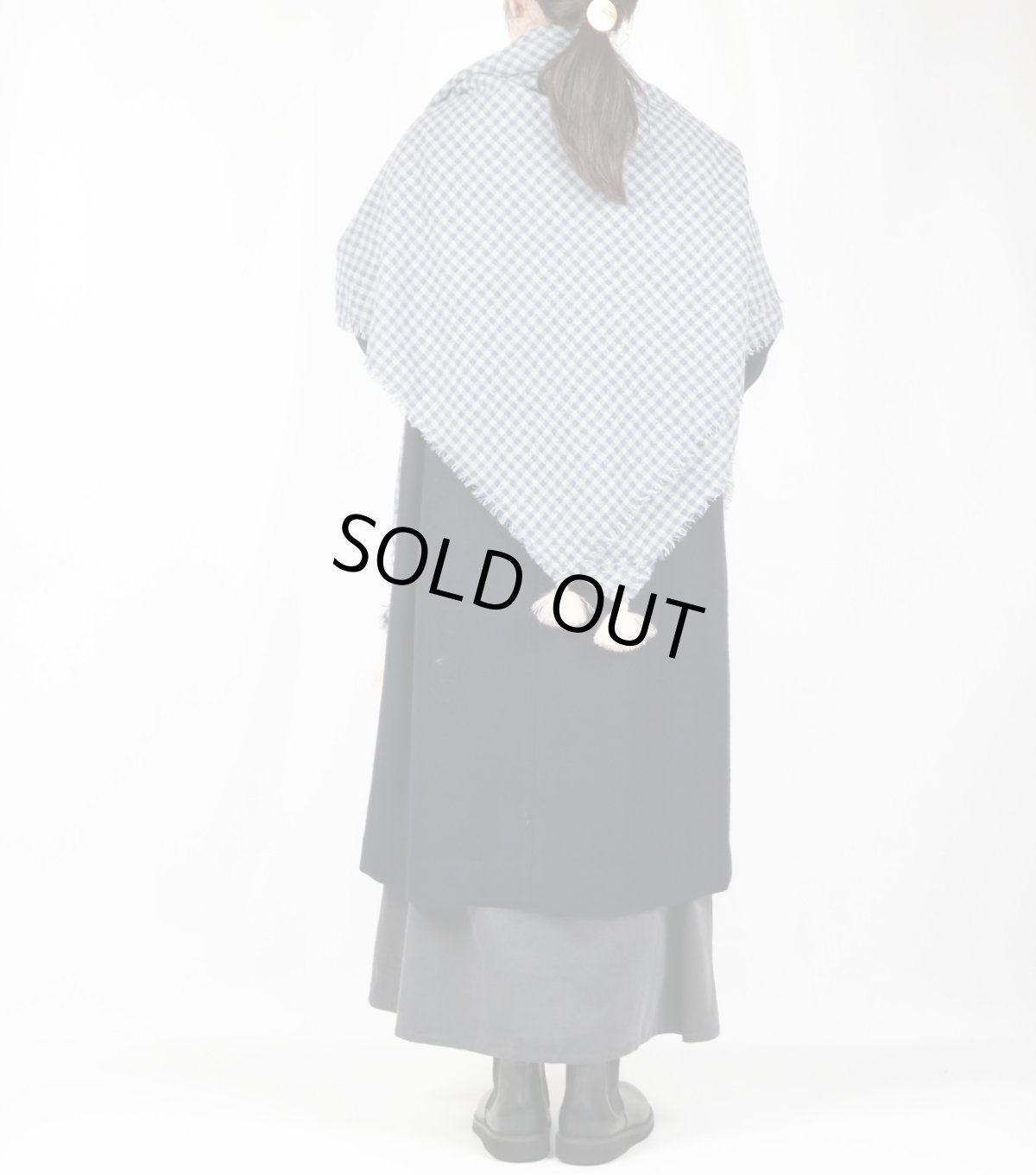 画像5: ROBE de PEAU  WOOL GAUZE TASSEL STOLE (5)