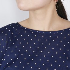 画像5: SOIL   80s COTTON VOILE DOT PRINT GATHERED SMOCK (5)