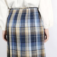 画像11: O'neil of dublin IRISH LINEN LOW WAIST PLEATS WRAP SKIRT LENGTH 80cm (WITH PIN) 2色 (11)