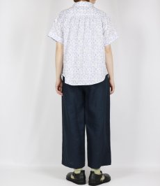 画像7: sosotto LIBERTYタナローン袖折り返し半袖ブラウス (Employee‘s Picnic)2色 (7)