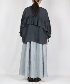 画像17: tumugu: 細番手リネン2wayブラウス 3色 (17)